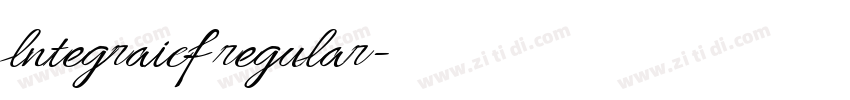 lntegraicf regular字体转换